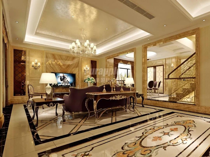 無錫紫蘋果裝飾 客廳.jpg 紅豆城市花園